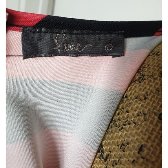 Women's Stretch Dress Large Bodycon Y2K Night Out, Sleeveless Striped Edgy Dress - Picture 5 of 6